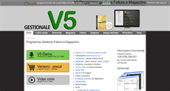 Desktop Screenshot of gestionalev5.it