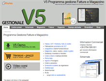 Tablet Screenshot of gestionalev5.it